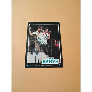 Vintage 1979 The Babys Trading Card #61 London Rock Band Collectible